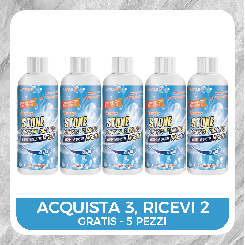 ✨ Miglioratore di cristallo anticorrosione in pietra (Rimuove efficacemente ossidazione, ruggine e macchie)