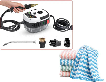 ⏰⏰Pulitore a Vapore Portatile ad Alta Temperatura 2500W con Pressione