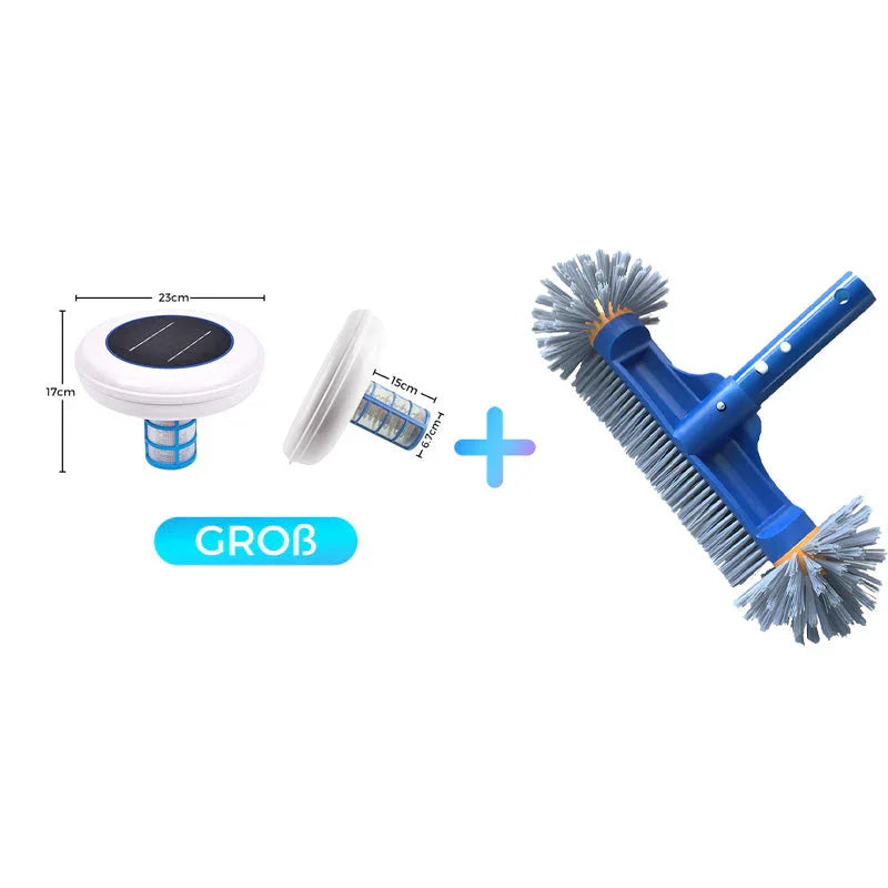 🏊♀️ SCONTO DEL 50% ORA! 💧 MAI PIÙ CLORO AGGRESSIVO! Ionizzatore solare per piscina | Sanificatore a ioni di rame e argento alimentato a energia solare, riduce il cloro fino all'85%, inibisce alghe e batteri