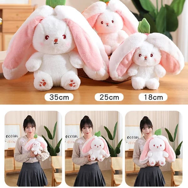 🍓Coniglietto Fragola si Trasforma in Coniglietto🎀 Peluche Frutto Bambola🐰