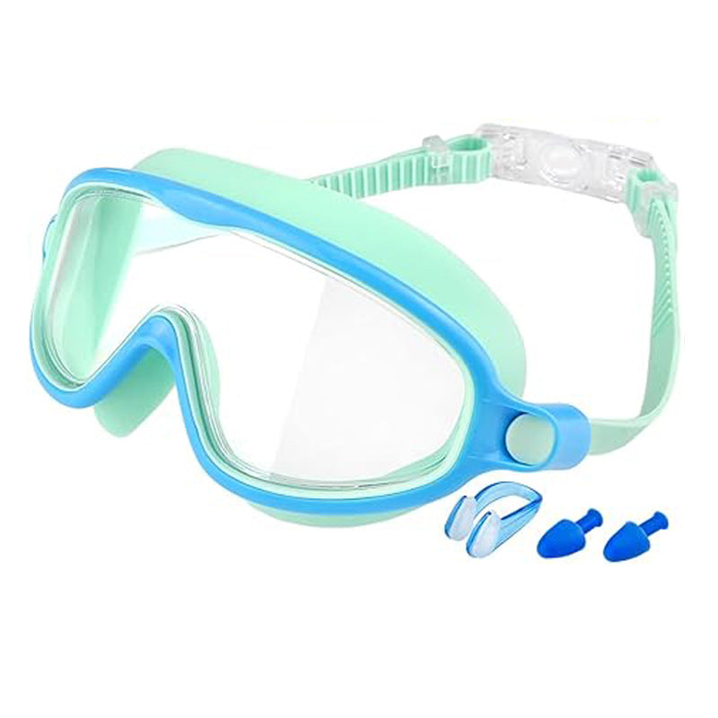 🔥OFFERTA LIMITATA: 50% DI SCONTO!!🏆Il numero 1 nelle vendite🏊♀️Occhialini da nuoto per bambini con montatura larga, impermeabili e antiappannamento in HD