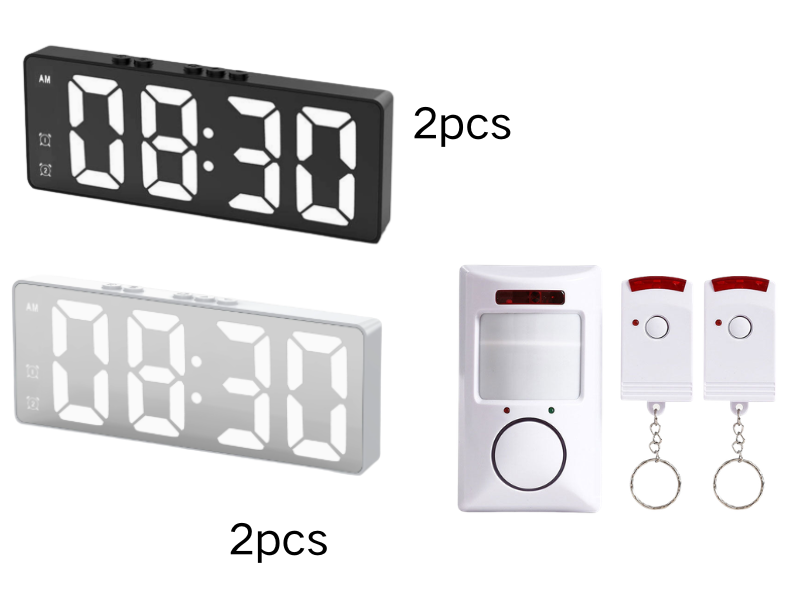 ⚡ Vendite calde 🔥 Fotocamera orologio digitale intelligente con WiFi dual band (5 GHz e 2,4 GHz) | Sistema di sicurezza domestica e monitoraggio in tempo reale