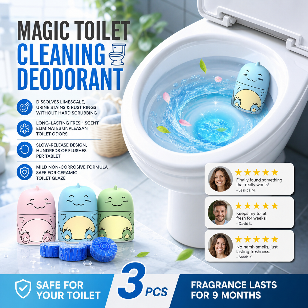 🔥OFFERTA IMPERDIBILE🔥 Detergente Deodorante Magico per WC – Elimina Macchie e Cattivi Odori!