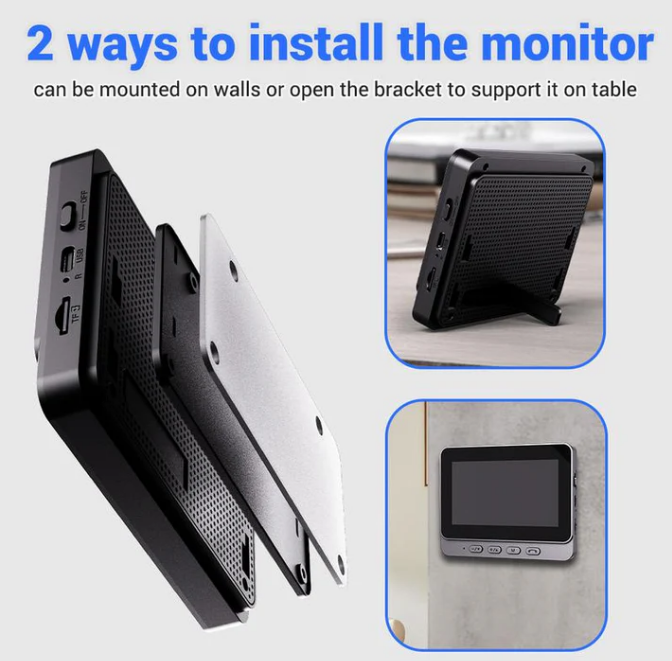 🚪 60% DI SCONTO ORA ! 📹 Campanello Wireless con Videocamera – 1080P, Angolo di 170°, Schermo da 4,3 Pollici, Impermeabile IPX65 & Visione Notturna ✨