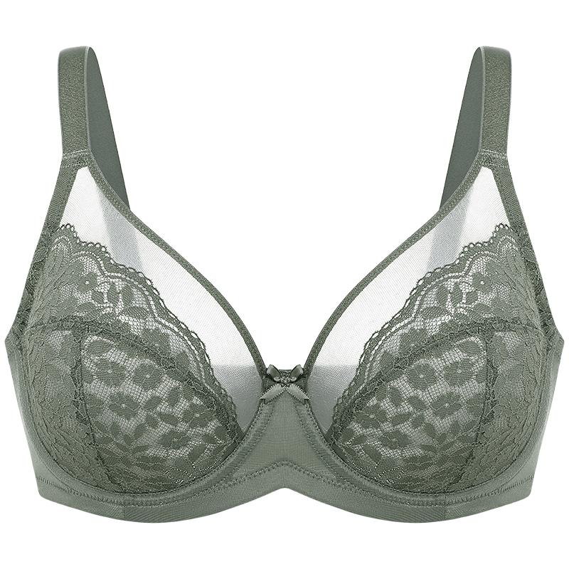 Reggiseno in Pizzo Floreale Comodo Taglie Forti