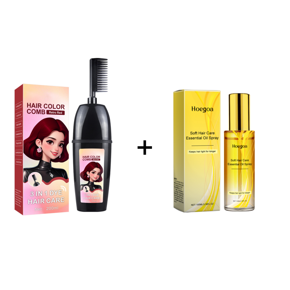 💇♀️ Pettine per tintura 3 in 1 | Colora, sfuma e applica in un unico gesto – Facile da usare a casa