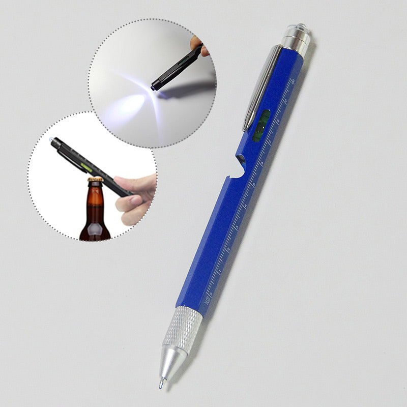 🖊️✨ Penna multifunzione 9 in 1 – Dì Addio a Portare Tanti Attrezzi Separati! 🚫 Ricaricabile con LED, Livella e Cacciaviti, Compatta per Ogni Occasione 🔧
