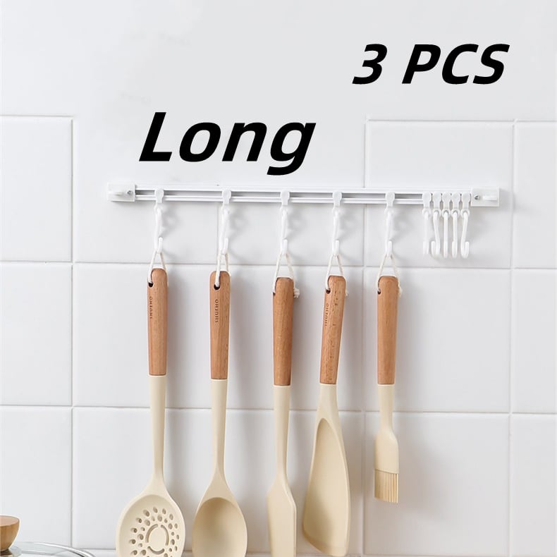 🧺Compra 1 prendi 1 gratis🔥! Gancio a S da parete senza foratura – ganci regolabili, montaggio senza buchi & organizzazione versatile – perfetto per cucina, bagno e corridoio 🏠✨
