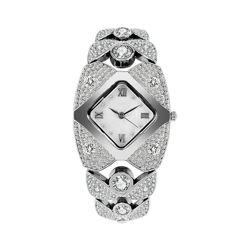 💎 Orologio al quarzo retrò con pietre scintillanti⌚