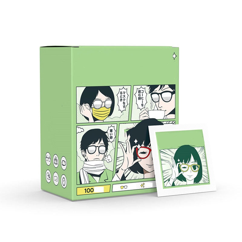 Salviette umidificate monouso per la pulizia degli occhiali antiappannamento