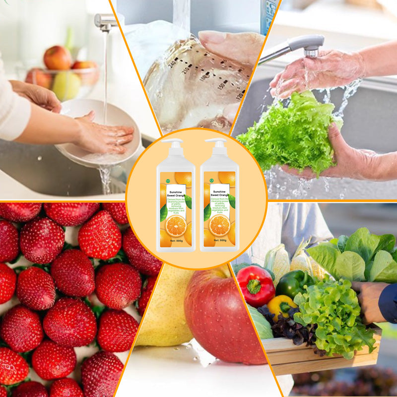Detergente liquido per frutta e verdura
