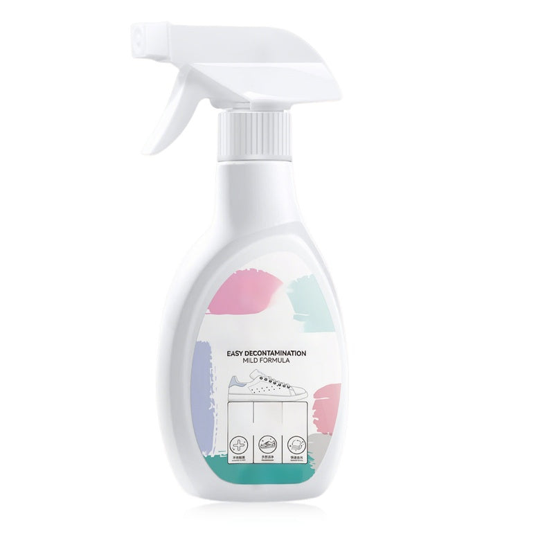 Spray portatile per la pulizia rapida delle scarpe bianche