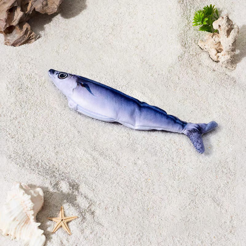 Realistisches hüpfendes Fischspielzeug für Katzen