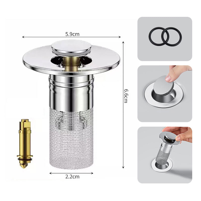 Filtro per scarico a pavimento in acciaio inox