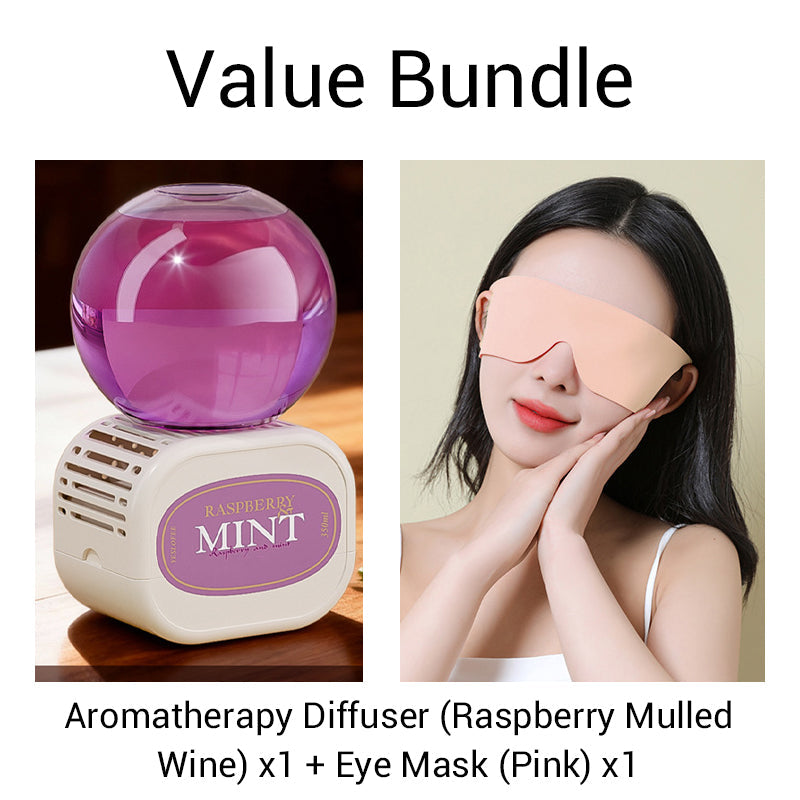 Pacchetto convenienza: diffusore per aromaterapia emozionale per profumare la casa + maschera per gli occhi