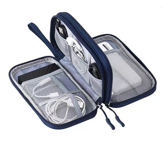 Borsa da viaggio portatile per dispositivi elettronici a doppio strato