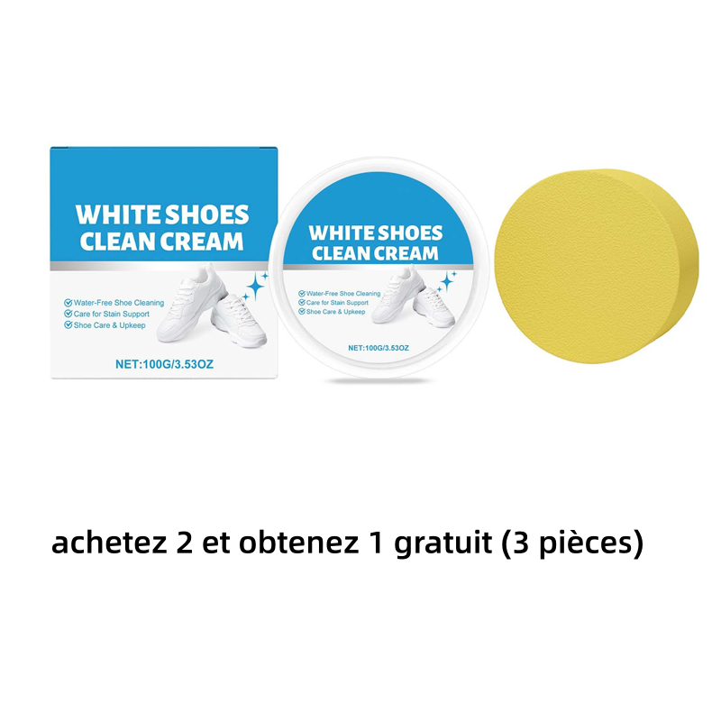 💎Acquista 2, ricevi 1 gratis! 💎 Crema Detergente Senza Acqua per Scarpe Bianche – Potente, Delicata & Portatile