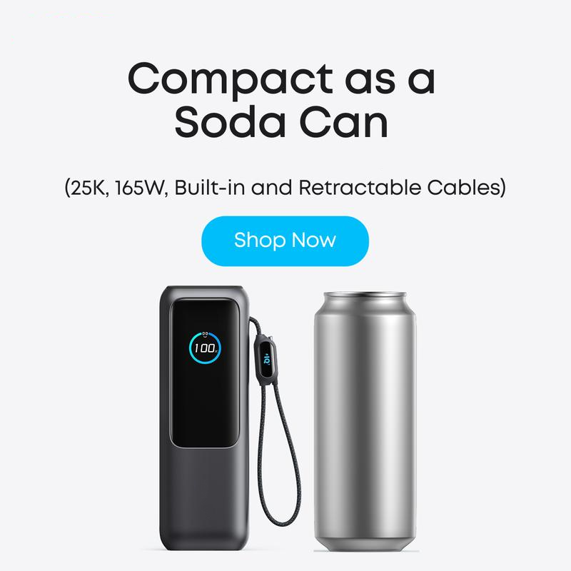⚡Power bank per laptop da 20.000 mAh con tre porte USB-C da 100 W per la ricarica di più dispositivi