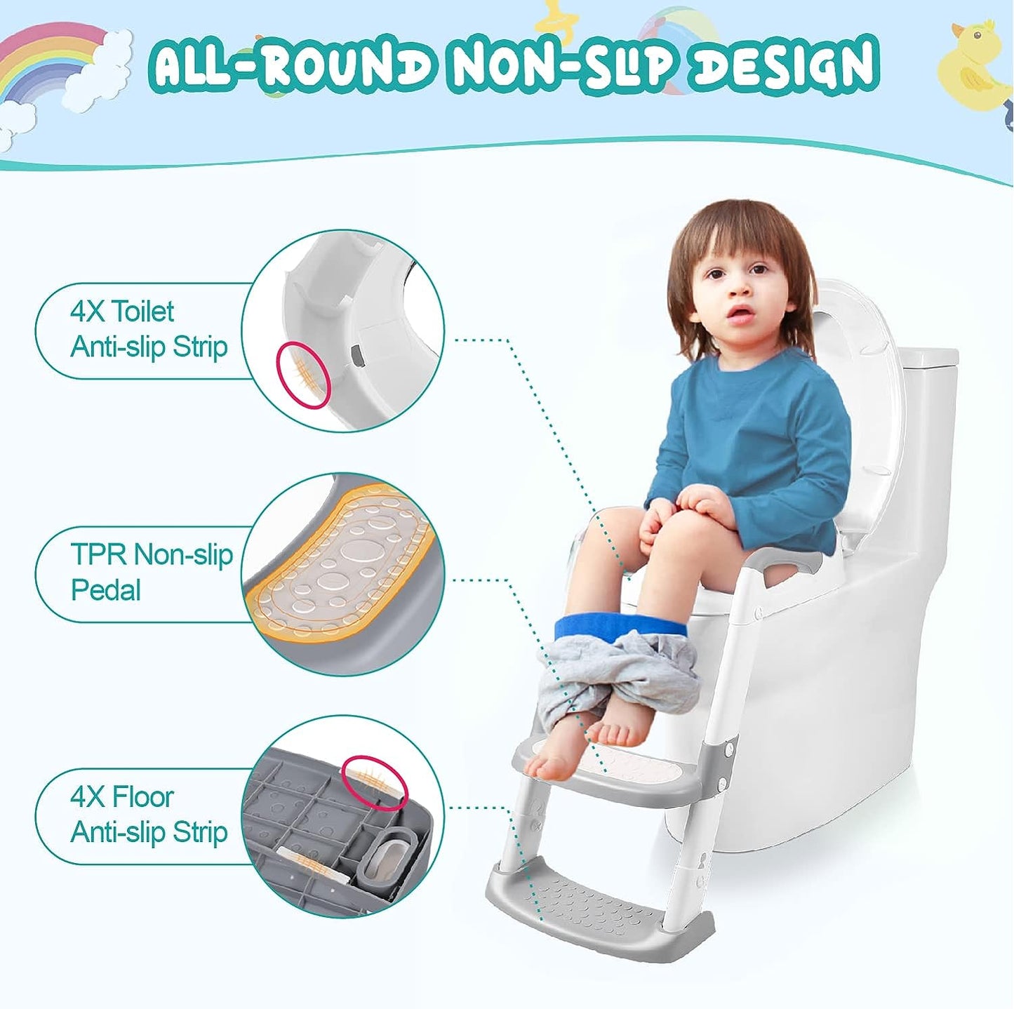 🔥Vendita calda SCONTO DEL 50%🎁Sedile WC per vasino con scaletta