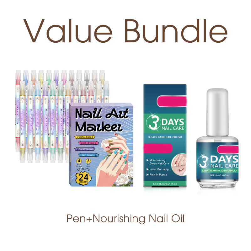 Set Pennarelli Nail Art a Doppia Punta per Decorazione Unghie