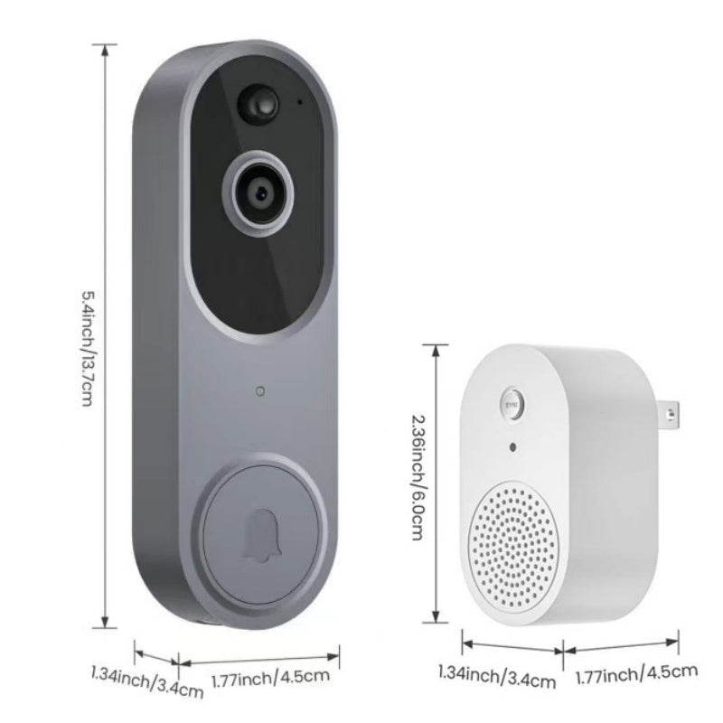 📢📢60 % DE RÉDUCTION !! ⏰Sonnette et Carillon avec Vidéo HD sans Fil pour Maison Intelligente
