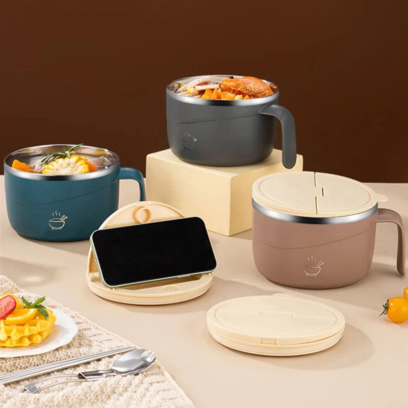 🔥Promozione a tempo limitato 50% DI SCONTO🔥 Ciotola Termica per Ramen in Acciaio Inossidabile 304