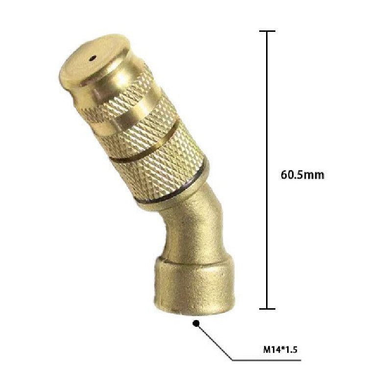 Ugello spruzzatore regolabile in ottone - Inclinato a 45°