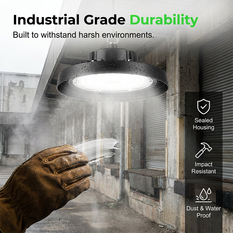 💡 SCONTO 50% ORA! Lampada LED UFO High Bay – 100W, 160lm/W, 220V, per Industria, Magazzino e Grandi Spazi 🏭✨