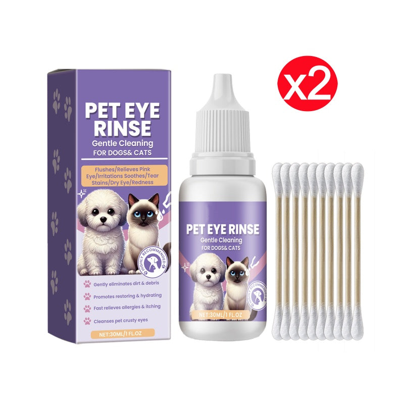 Soluzione detergente delicata per gli occhi di cani e gatti