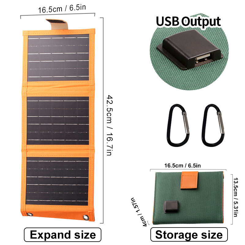 Pannello Solare Portatile con Ricarica USB