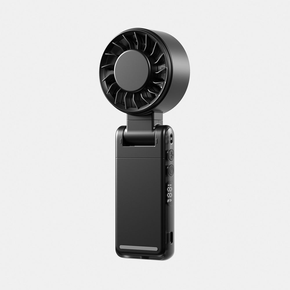 【Ventilatore da Tavolo e da Cintura a Lunga Durata】—— Aggancialo alla cintura o appoggialo sul tavolo: ovunque tu sia, rimarrai sempre al fresco!