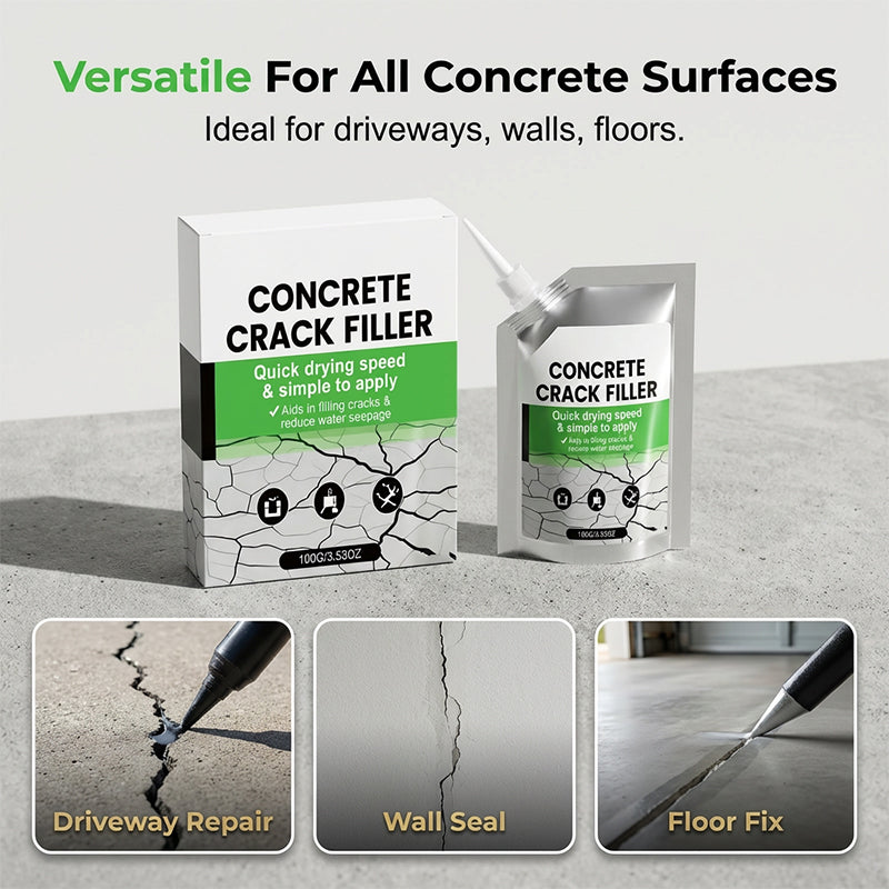 🥳SUPER VENDITA 2026🥳💞50.000+ VENDUTI!🧱💧 55% DI SCONTO! Stucco impermeabile per crepe – Sigilla istantaneamente le crepe nel cemento e previene le infiltrazioni d'acqua. Ugello di precisione – nessun attrezzo, fai da te facile! 🛠️✨