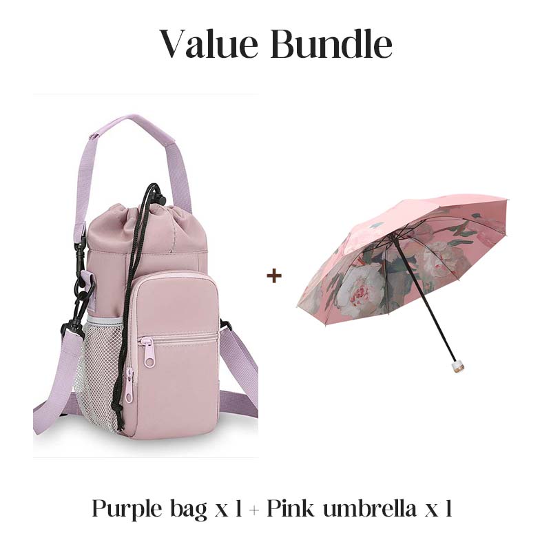 Borsa Porta Borraccia Multifunzionale con Tasche