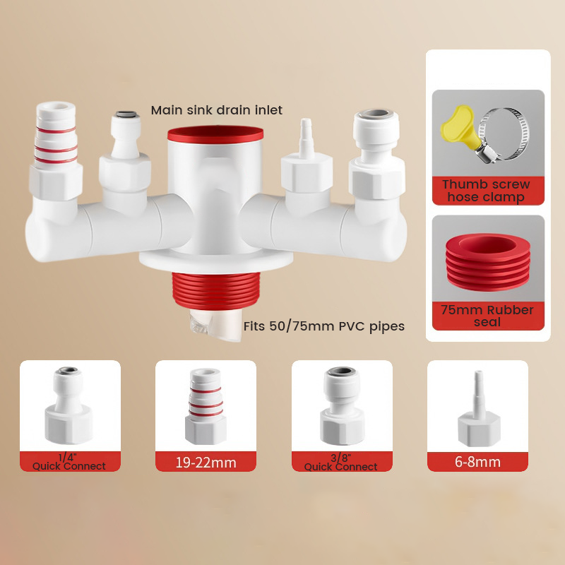 💥 Solo oggi: Sconto 50%⏰ Connettore per tubo di scarico multiporta facile da installare