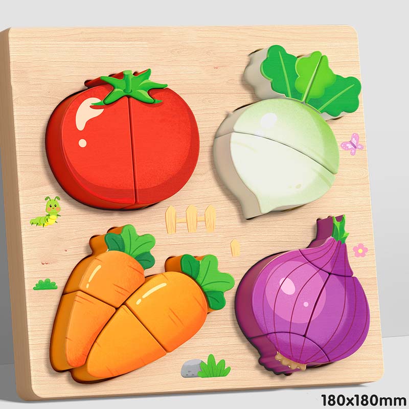 Puzzle 3D in Legno Educativo