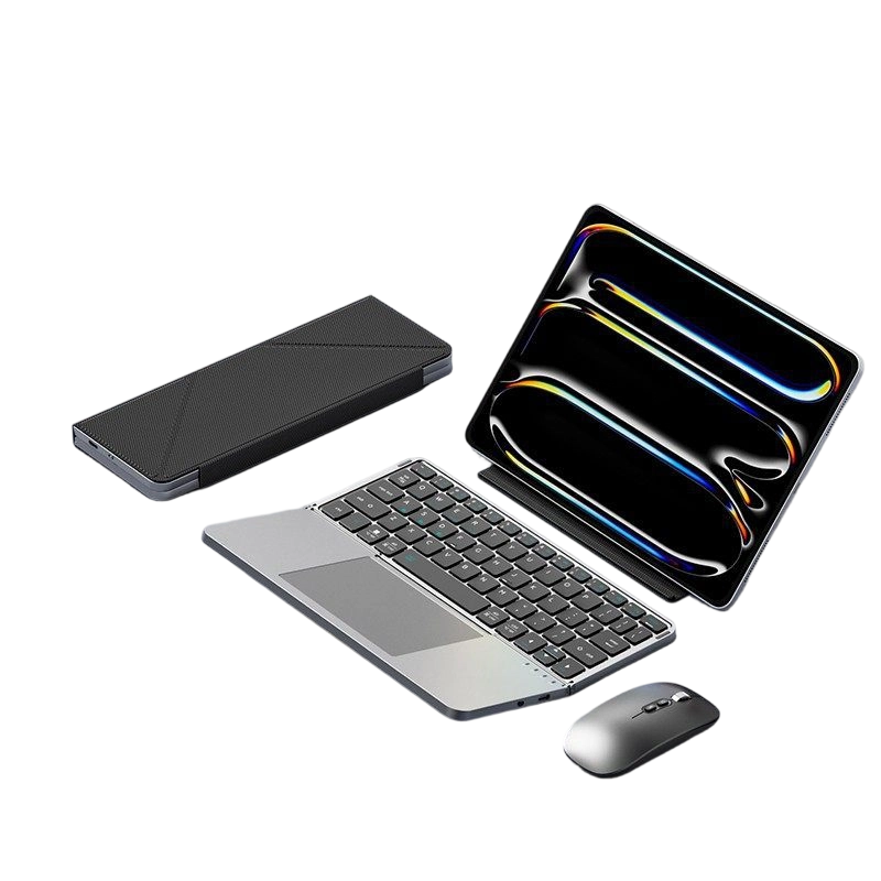 Tastiera Pieghevole Ultra Sottile con Touchpad e Supporto Integrato