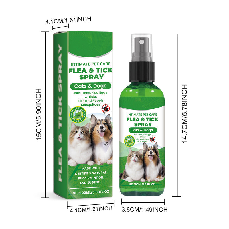šSpray naturale contro pulci e zecche per cani e gattiš¾ Proteggi il tuo amato animale domestico dai parassiti
