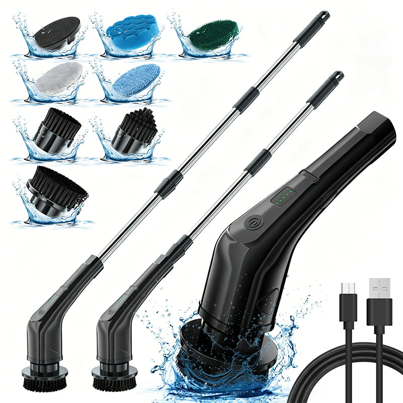 🥳2026 SUPER OFFERTA🥳💞OLTRE 50K VENDUTI! 🧹⚡ 50% DI SCONTO! Spazzola Elettrica per la Pulizia – motore ad alta coppia, 4 testine e manico lungo. Impermeabile e senza fili – bagno, cucina e auto sempre brillanti! 💧✅