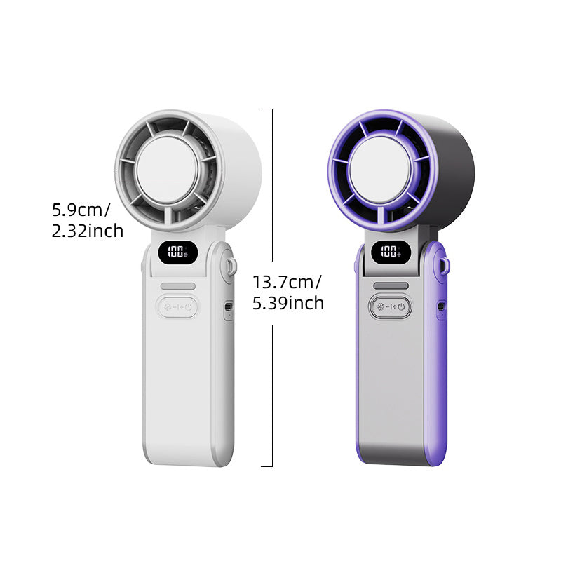 🔥✨ OFFERTA LAMPO -50%! Ventilatore portatile 3 in 1 con display digitale: piastra di raffreddamento istantanea, 100 velocità, batteria da 3600 mAh, design pieghevole, 3 colori