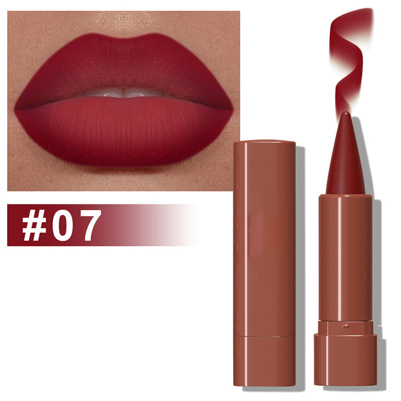 ✨ACQUISTA 1 E RICEVI 1 GRATIS✨ Rossetto opaco a doppia punta – Colore a lunga durata e a prova di sbavature