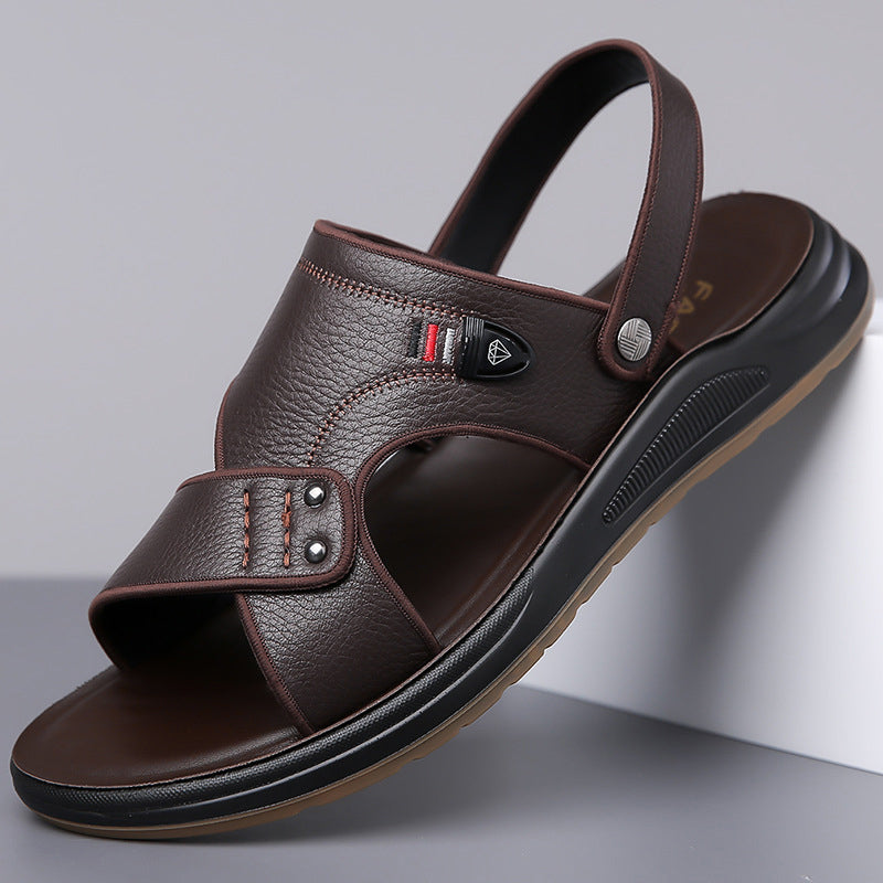 ๐ก 50% SCONTO! โจ Sandali in Pelle da Uomo 2-in-1 Slip-On โ Versatili per Outdoor & Spiaggia โ Vera Pelle, Suola Flessibile & Calzata Comoda โ Perfetti per le Giornate Calde e Look Casual โ๏ธ๐