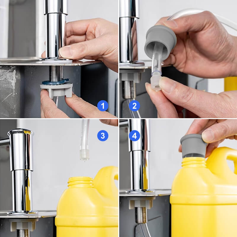 🧴 50% SCONTO! 🚿 Tubo di prolunga per dispenser di sapone – Flessibile, adattabile e facile da montare – Ideale per detersivi e uso pratico quotidiano 🧽