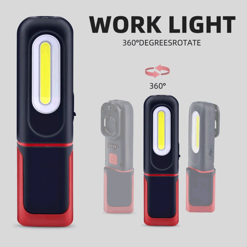 📢 ORA 50% DI SCONTO! 🔦 Lampada da lavoro LED COB ricaricabile con base magnetica – Illuminazione a mani libere