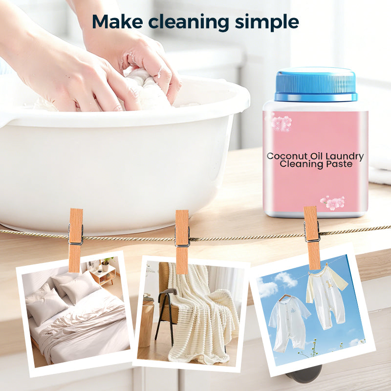 Coconut Oil Laundry Cleaning Paste