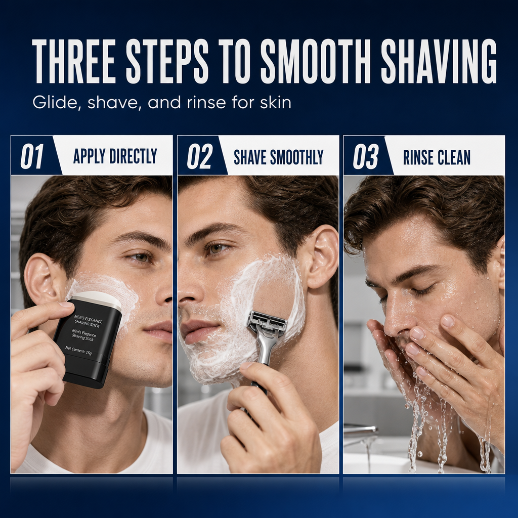 🔥 SCONTO DEL 50%! ✨Stick 3 in 1 per la rasatura e la cura della pelle da uomo