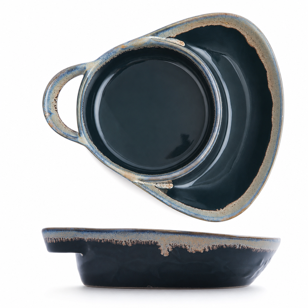 🥳SUPER OFFERTA 2026🥳💞OLTRE 50.000 PEZZI VENDUTI! Pirofila in ceramica rétro a scomparti con manico singolo