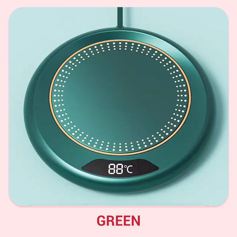 ☕✨ Scaldatazze elettrico con 3 temperature – Dì Addio al caffè e al tè che si raffreddano velocemente! 🚫 Spegnimento automatico 8h, basso consumo 20W, perfetto per ufficio e casa 🧊