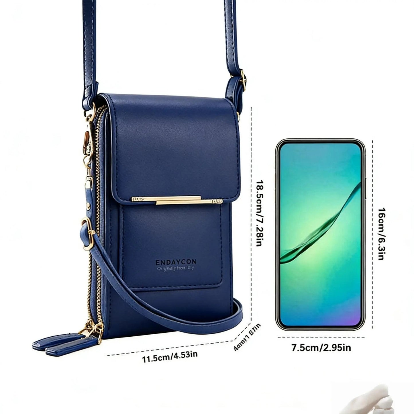 👜 📱 Borsa a Tracolla Touch Screen da Donna con Tasca per Telefono