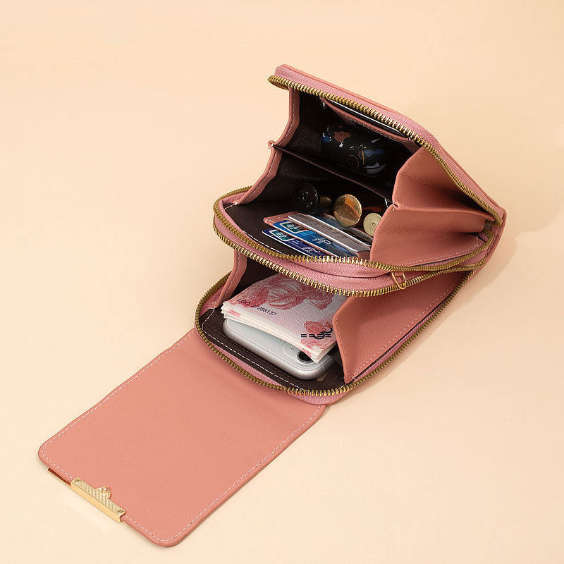 Borsa da donna in pelle con touch screen