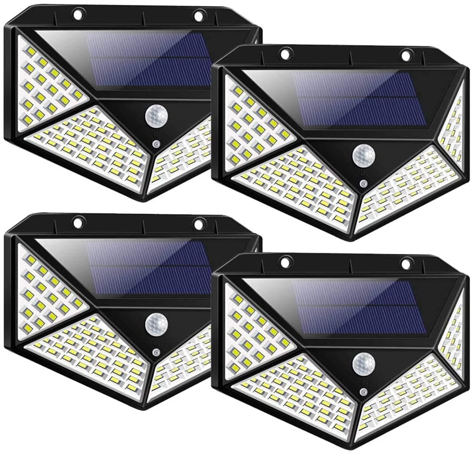 🥳2026 BESTSELLER✨Lampada solare da parete con sensore di movimento☀️140 LED ultra luminosi, sensore 120°, rileva movimenti da 3-10m. IP65 impermeabile, senza cavi, installazione semplice.